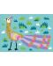 Комплект за рисуване с пясък и брокат Djeco - Блестящи птици - 7t