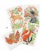 Комплект за рисуване с водни бои Djeco - Стилните обитатели на гората - 1t