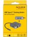 Докинг станция Delock - 87742, HDMI, USB-C, RJ45, 3x USB/USB-C, сива - 5t