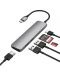 Адаптер Satechi - Slim Multimedia Adapter V2, USB-C, сив - 4t
