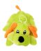Плюшена играчка Morgenroth Plusch - Зелено лежащо кученце, 22 cm - 1t