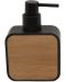 Дозатор за течен сапун Inter Ceramic - Нинел, черен/бамбук - 1t