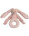 Дрънкалка Happy Horse - Зайчето Richie, Old pink, 19 cm - 1t