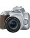 DSLR фотоапарат Canon - EOS 250D, EF-S 18-55mm, сребрист - 1t