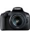 DSLR фотоапарат Canon - EOS 2000D, EF-S 18-55mm, SB130, черен - 4t