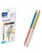 Двуцветни моливи SpreeArt - Триъгълни, Ø 3 mm, 12 х 2 броя - 1t