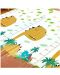 Двустранно килимче за игра Sonne - Dino/Summer, 180 х 200 х 1.5 cm - 3t