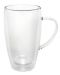 Двустенни стъклени чаши с дръжка Bredemeijer - 2 броя, 100 ml - 2t