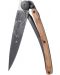 Джобен нож Deejo Juniper Wood - Trout, 37 g, черен - 1t
