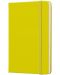 Джобен тефтер с твърди корици Moleskine Classic Plain - Жълт, бели листове - 2t