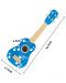 Детски музикален инструмент Hape - Укулеле, от дърво, синя - 4t