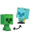 Екшън фигура Mattel Games: Minecraft - Creeper & Charged Creeper (Flippin Figs) - 6t