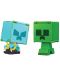 Екшън фигура Mattel Games: Minecraft - Creeper & Charged Creeper (Flippin Figs) - 1t