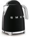 Електрическа кана Smeg - KLF03BLEU, 2400W, 1.7 l, черна - 2t