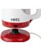 Електрическа кана - Voltz V51230F, 1300W, 0.9 l, бяла/червена - 2t