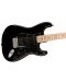 Електрическа китара Fender - Squier Sonic Stratocaster HSS MN, черна - 3t