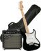 Комплект китара с аксесоари Fender - Squier Sonic Stratocaster Pack, черен - 1t