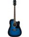 Електро-акустична китара Ibanez - PF15ECE, Blue Sunburst High Gloss - 1t