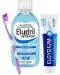 Elgydium & Eludril Комплект - Антиплакова паста и Вода за уста, 100 + 500 ml + Четка за зъби, Soft - 1t