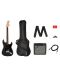 Комплект китара с аксесоари Fender - SQ Affinity Strat LR, Charcoal Frost - 1t