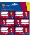 Комплект ученически етикети Ars Una - FC Barcelona, 18 броя - 1t