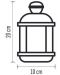 Фенер с LED топла светлина Emos - Снежен, 3 х AAA - 5t