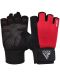 Фитнес ръкавици RDX - W1 Half+,  червени/черни - 1t