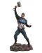 Статуетка Diamond Select Marvel: Avengers - Captain America with Mjolnir, 23 cm - 1t
