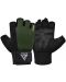 Фитнес ръкавици RDX - W1 Half+,  зелени/черни - 2t