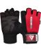 Фитнес ръкавици RDX - W1 Half,  червени/черни - 1t