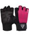 Фитнес ръкавици RDX - W1 Half+ , розови/черни - 1t