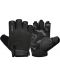 Фитнес ръкавици RDX - T2 Half Finger Plus, размер L, черни - 1t