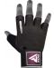 Фитнес ръкавици RDX - T2 Half,  черни/розови - 2t