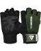 Фитнес ръкавици RDX - W1 Half,  зелени/черни - 1t