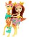 Кукличка с животниче Mattel Enchantimals - Gillian Giraffe и Pawl - 3t