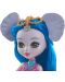 Кукличка с животниче Mattel Enchantimals - Ekaterina Elephant и Antic - 4t