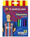 Флумастери Astra FC Barcelona - 12 цвята - 1t