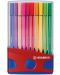 Комплект флумастери Stabilo Pen 68 - 20 цвята, тъмносиня кутия - 1t