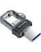 Флаш памет SanDisk - Ultra Dual Drive M3.0, 256GB, сива - 3t