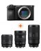 Фотоапарат Sony - Alpha A6700, Black + Обектив Sony - E, 15mm, f/1.4 G + Обектив Sony - E, 16-55mm, f/2.8 G + Обектив Sony - E, 70-350mm, f/4.5-6.3 G OSS - 1t