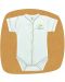 Боди с предно закопчаване къс ръкав For Babies - Organic, 6-12 месеца - 1t