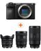 Фотоапарат Sony - Alpha A6700, Black + Обектив Sony - E PZ, 10-20mm, f/4 G + Обектив Sony - E, 70-350mm, f/4.5-6.3 G OSS + Обектив Sony - E, 16-55mm, f/2.8 G - 1t