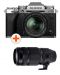 Фотоапарат Fujifilm - X-T5, 18-55mm, Silver + Обектив Fujinon XF 100-400mm F/4.5-5.6 R LM OIS WR - 1t