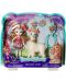 Кукличка с животниче Mattel Enchantimals - Lluella Llama и Fleecy - 1t
