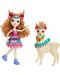 Кукличка с животниче Mattel Enchantimals - Lluella Llama и Fleecy - 3t