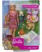 Игрален комплект Mattel Barbie - Барби с 4 кученца - 1t