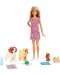 Игрален комплект Mattel Barbie - Барби с 4 кученца - 2t