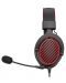 Гейминг слушалки Redragon - Luna H540, черни/червени - 2t