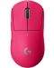 Гейминг мишка Logitech - Pro X Superlight, безжична, розова - 1t