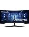 Гейминг монитор Samsung - LC34G55T, 34'', 165Hz, 1ms, FreeSync, Curved - 1t